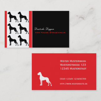 Great Dane Professional good to read Business Card Visitkort