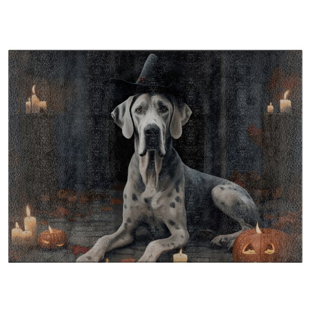 Great Dane Pumpa Halloween Skräcklig Flip (Framsidan)