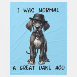 Great dane Puppy Funny Fleecefilt