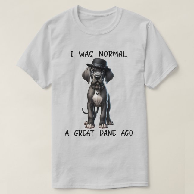 Great dane Puppy Funny T Shirt (Design framsida)