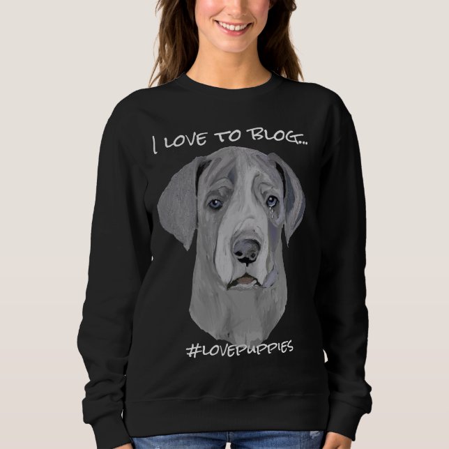 Great dane Puppy T Shirt (Framsida)