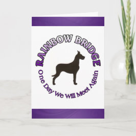 GREAT DANE RAINBOW BRIDGE SYMPATHY CARD KORT