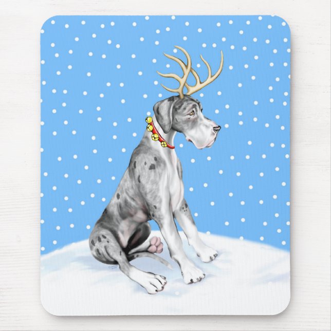 Great dane Reindeer jul Merle UC Musmatta (Framsidan)
