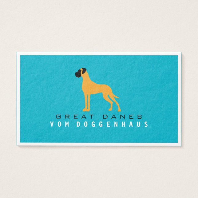 Great dane ren visitkort (Framsidan)