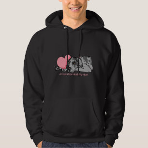 Great dane rymmer hjärta Merle UC Sweatshirt