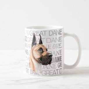 Great dane Show Färg Fawn Kaffemugg