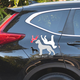 Great Dane Silhuett Klistermärke Klistermärken