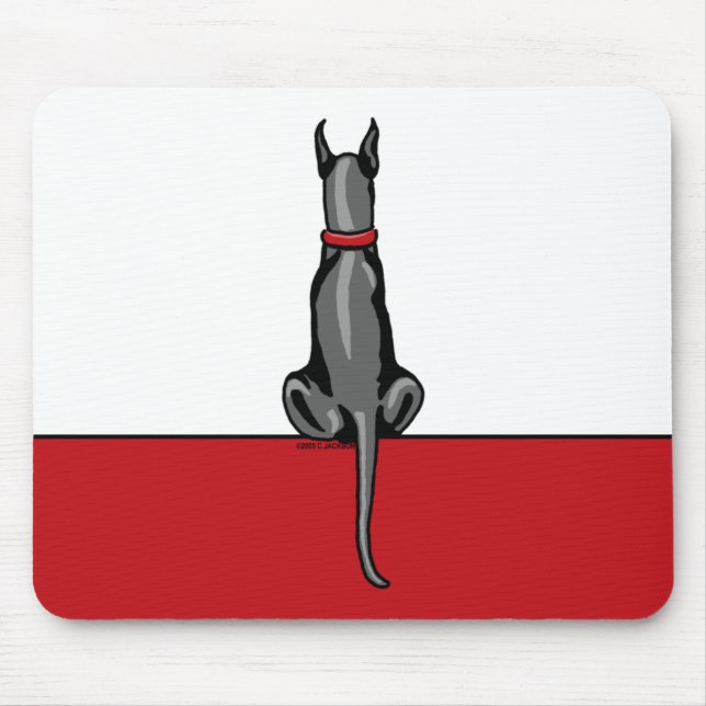 Great dane Sit Black Musmatta (Framsidan)