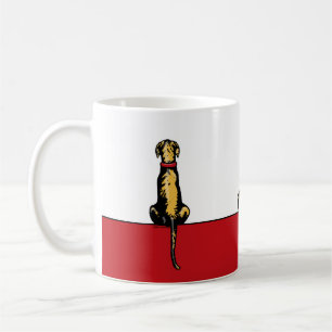 Great dane Sit Brindle UC Kaffemugg