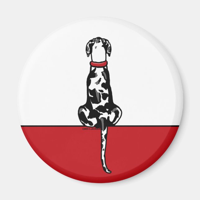 Great dane Sit Harle UC Magnet (Framsidan)