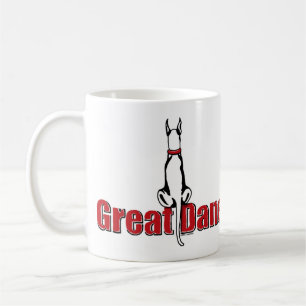 Great dane Sit White Kaffemugg