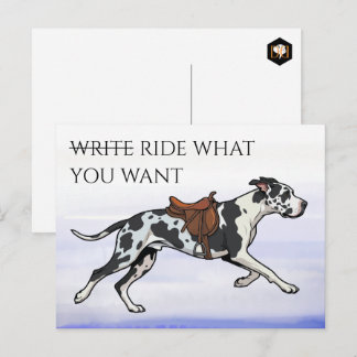 Great Dane Skriv eller Rid Vykort