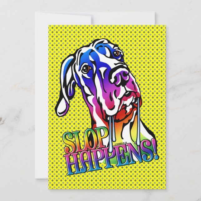 Great dane Slop råkar ut Bright UC Inbjudningar (Framsida)