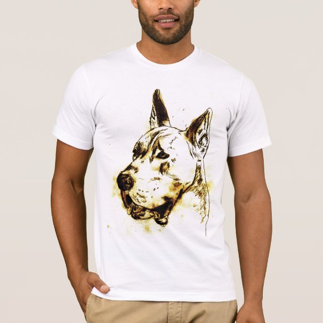 great dane smetar t t-shirt (Framsida)
