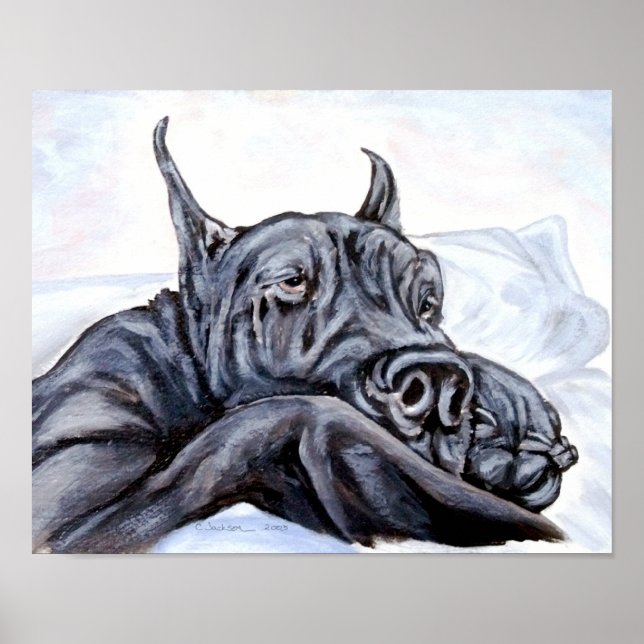Great dane Soffa Dreams Poster (Framsidan)