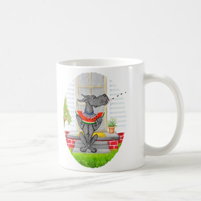 Great dane SPIT Black Kaffemugg (Höger)