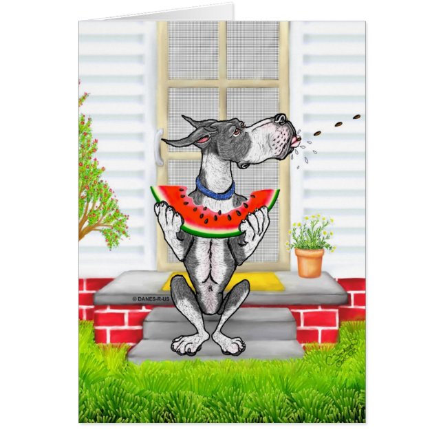 Great dane SPIT Mantle Hälsningskort (Framsidan)