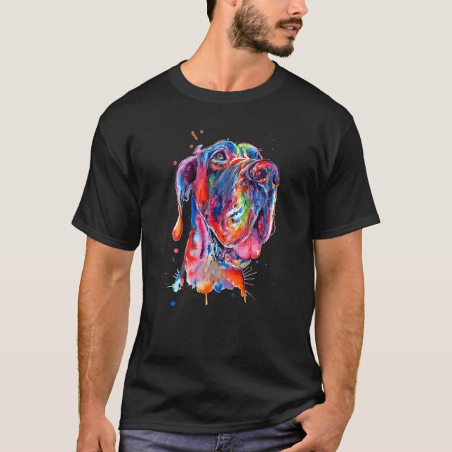 Great Dane Splash Dane T Shirt (Framsida)