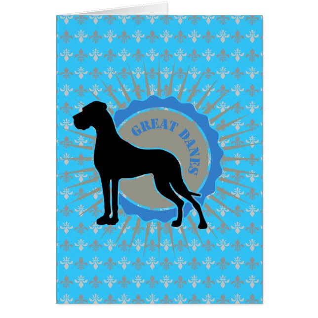 Great dane - Star, Dane Hälsningskort (Framsidan)