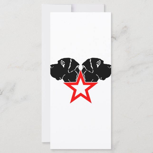 Great Dane Star Huvud (Framsida)