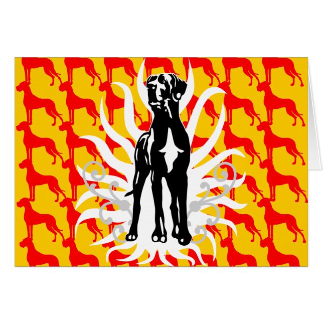 Great dane Stud Hälsningskort (Framsidan Horizontal)