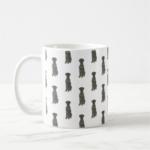 great dane (svart) kaffemugg