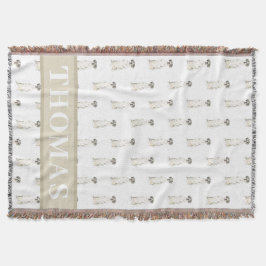 Great Dane (Svart Vit Harlekin) Filt