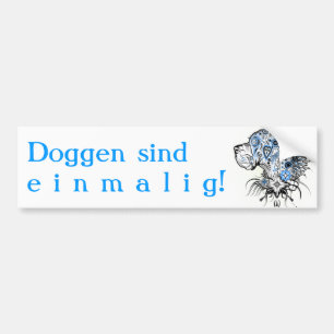 Great Dane Tattoo Stil Bildekal