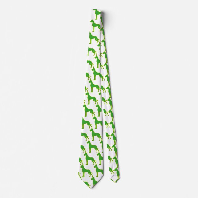 Great Dane Tie Green green/green  Slips (Framsida)