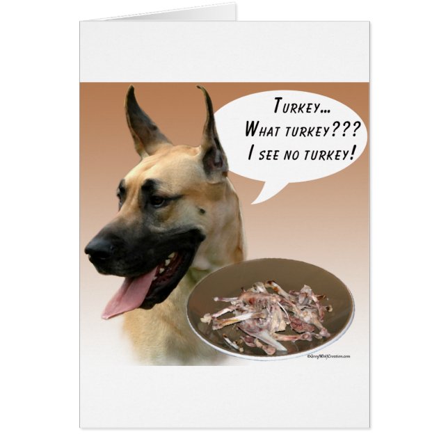 Great dane Turkiet Hälsningskort (Framsidan)