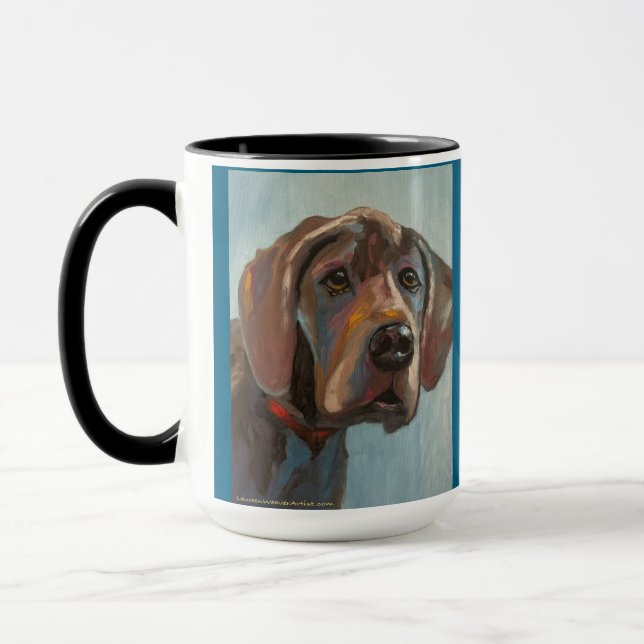 Great dane | Tvåtonig Mugg, 15 oz Mugg (Vänster)