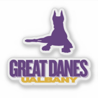 Great dane - UAlbany - College Baseball Spirit Klistermärken