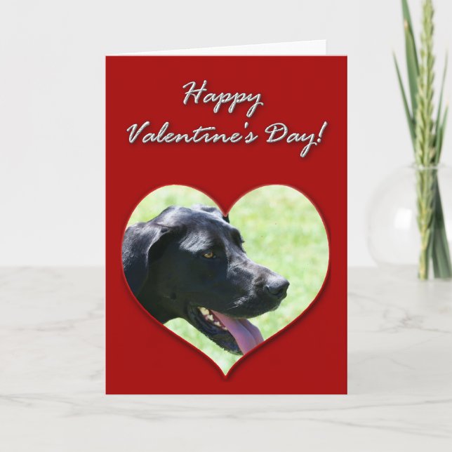 Great dane Valentines day-kort Helgkort (Framsida)