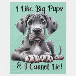 Great Dane-valp Fleecefilt