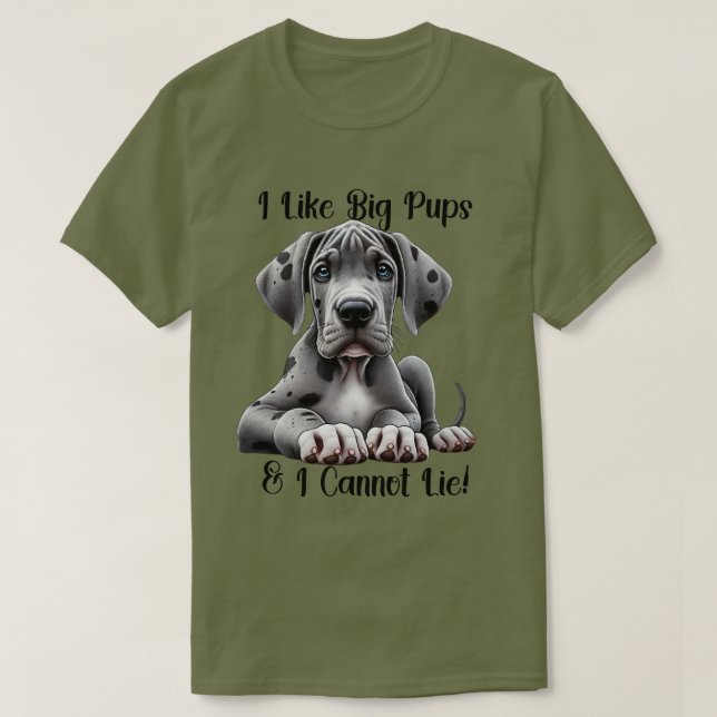 Great Dane-valp T Shirt (Design framsida)