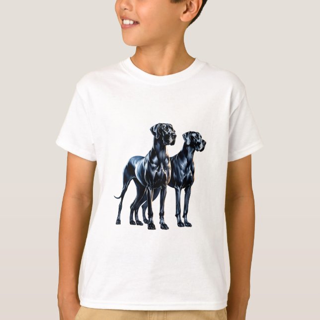 Great dane vattenfärg t shirt (Framsida)