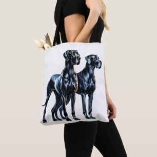 Great dane vattenfärg tygkasse