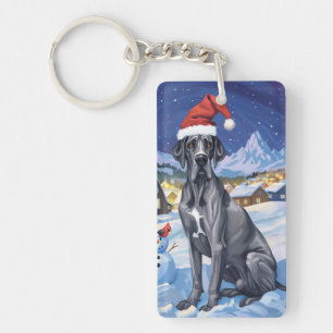 Great Dane Vinter Värld Julglädje