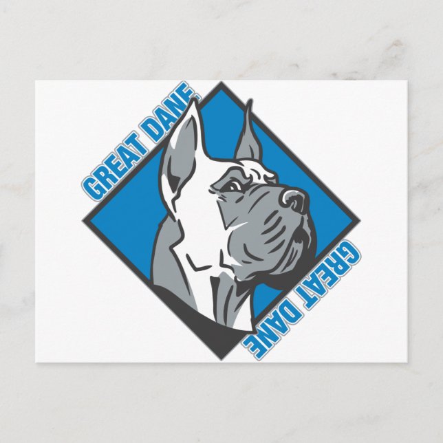 great dane vykort (Framsida)
