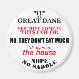 Great dane Walking Svarswers Magnet