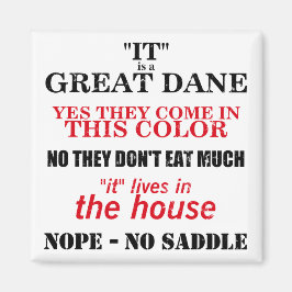 Great dane Walking Svarswers Magnet