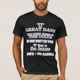 Great dane Walking Svarswers Mörk T-Shirt