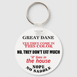 Great dane Walking Svarswers Nyckelring