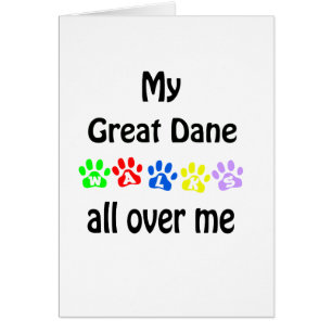 Great dane Walks Design Hälsningskort