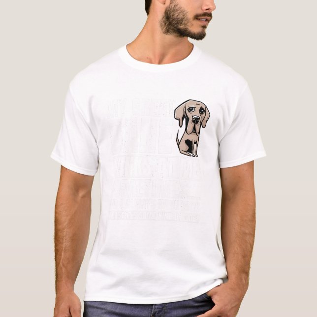 Great dane Winks Gentle Hund älskare Päls Parent G T Shirt (Framsida)