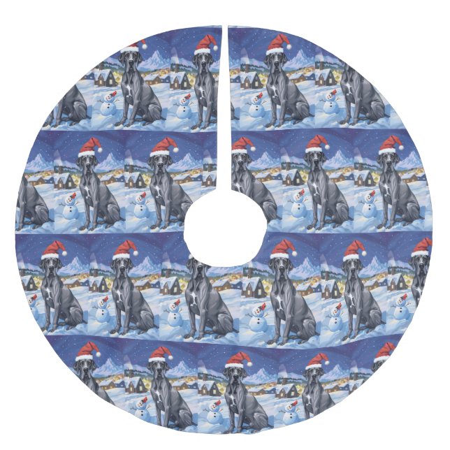 Great dane Winter Wonderland jul Joy Julgransmatta Borstad Polyester (Framsidan)