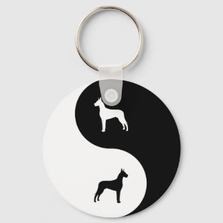 Great dane Yin Yang Nyckelring