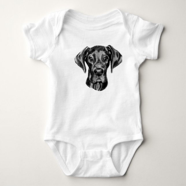 Great danebabydräkt tee shirt (Framsida)