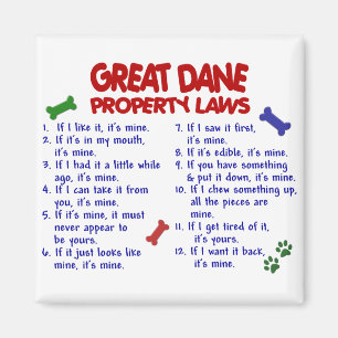 GREAT DANEegendomlagar 2 Magnet