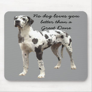 Great daneHarlequin Mousepad Musmatta